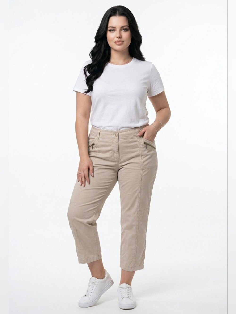 Chico's Women's Cropped Cargo Pants Size XL/XXL